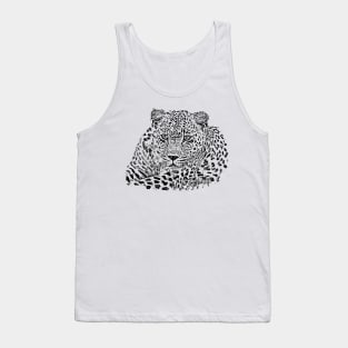 Leopard portrait Tank Top